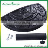 Patio Durable Half Round Black Resin Umbrella Base thumbnail-5