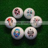 Wholesale Golf Ball Rubber Surlyn Printed Logo Golf Gift Ball thumbnail-2