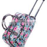 Printing Trolley Travel Bag With Durable Wheels
