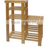 Wooden Bamboo Shoes Rack Stand thumbnail-2