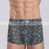 Colorful Printed Underwear Men Boxers Bamboo Fabric Men Panties thumbnail-3