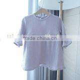 Wholesale Double Layer Muslin Dress Baby Frock Design Pictures Ruffle Sleeve Girl Dresses thumbnail-3