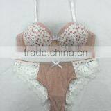 Newest Design Beautiful Ladies Elegant Lace Underwear Sexy Bra and Panty Set thumbnail-6