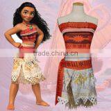 2017 New Girl Women Movie Polynesia Princess Moana Costume Dress Halloween thumbnail-1