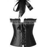 Elegant Women Waist Trainer Cincher Overbust Corsets Shaper Bowknot Halter Tops Sexy Waist Trainer thumbnail-5