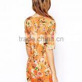 True Decadence Shift Dress in Botanical Floral Print thumbnail-2