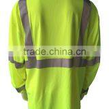 Men's hi Vis Reflective Long Sleeve Custom Warning T-shirt thumbnail-2