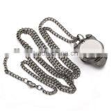 Wholesale Gunmetal Skull Halloween Battery Included Skeleton Pocket Watches thumbnail-2