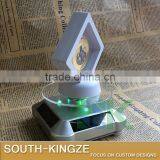 Silver Acrylic Watch/Jewelry/Camera Solar Power Rotating Display Stand thumbnail-4