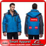 Men\'s long-sleeved sports jacket waterproof jacket With Battery Heating System Warm OUBOHK