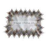 White Lace Round Rectangular Placemats and Coaster thumbnail-3