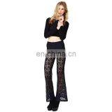 Vintage Style Restoring Ancient Ways Double Lace Through Pants Zipper Leisure Female Bootleg Jeans Sense of Temptation thumbnail-1