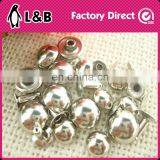 7mm Silver/gold/brass.. 2017 New Fashion High Quality Metal Leather Belt Double 8/6/5mm Mushroom Cap Rivet thumbnail-1