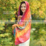 New Minority Style Cotton Flax Tassel Colored Peacock Long Stole Shawl Scarf thumbnail-1