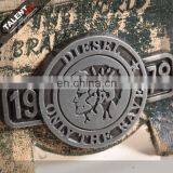 Custom Private Brand Name Logo Metal and Leather Label for Bag thumbnail-3