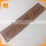 Pu Handmade Custom Metal Logo Leather Clothing Label for Garment thumbnail-2