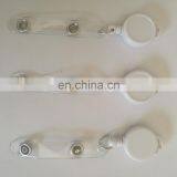 Small Size Retractable Yoyo ID Badge Reel in Solid White Color thumbnail-2