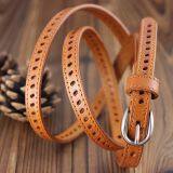 Fashionable Lady Genuine Cow Leather Woman Hollow Leather Belts thumbnail-2