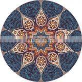 Amazon Top Sales Round Suede Yoga Mat With Natural Rubber thumbnail-5