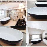 High End Solid Surface Bathtub From Factory KKR thumbnail-2