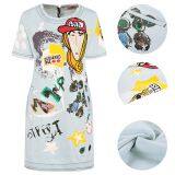 Dark Denim Skirt Fashion Lady Vintage thumbnail-2