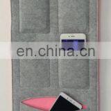New Design 5 Pockets Wall Hanging Felt Fabric Cell Phone Charger Holder Storage Bag for Party thumbnail-6