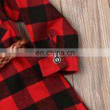 Christmas Red And Black Buffalo Toddler Dresses Shirt Dress Long Sleeve Tshirt Dress thumbnail-3