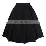2020 New Arrivals Women Solid Color A-Line Skirts Ladies Casual Skirts Women Casual Dress thumbnail-3