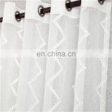 China Supplier Embroidery Sheer Curtains Ready Made Voile Curtains For Living Room, Bedroom thumbnail-4