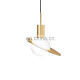 Nordic Flying Saucer Modern Simple Saturn Glass Chandelier Pendant Light thumbnail-4