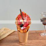 Ice Cream Display Model Simulation Food Hongkong Egg Bubble Waffle Model Display With Paper Box Egg Waffle Model thumbnail-5