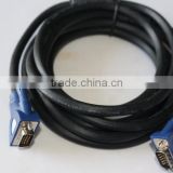 Color Blue VGA to VGA cable used for computer
