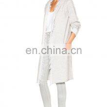 Women Fashion Hooded Cardigan Knitting Patterns Knitted Long Cardigan thumbnail-2