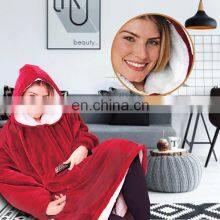 Factory Outlet Худите fashionable trend 2021 года Рождественские теплая наружная стильная и теплая ленивая противоветряная телевизионная одеяла, пиджаки для пары thumbnail-5