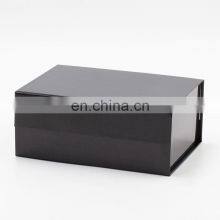 Custom Lamination Glossy Black Rigid A5 Deep Foldable Gift Box With Magnetic Closure thumbnail-1