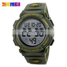 SKMEI 1258 Men Digital Watches Outdoor Sports 50M Waterproof Chronograph Big Dial Digital Wristwatches thumbnail-5
