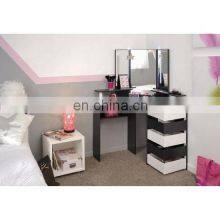 Corner Makeup Vanity Table With LED Light and Mirror thumbnail-3