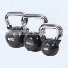 Free Weights Kettle Bell Deadlift Body Shape Building Gym Weight Accessory 8kg to 32kg Rubber Coated Kettlebell for Workout