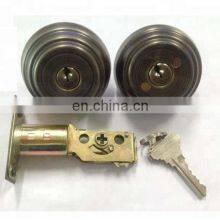 Дверной замок для ванной комнаты и туалета с двойным цилиндром из цинкового сплава thumbnail-2