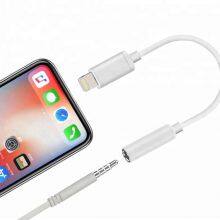 8 Pin Connector Male to 3.5mm Jack Female Headphone Audio Adapter Converter for IPhone 7