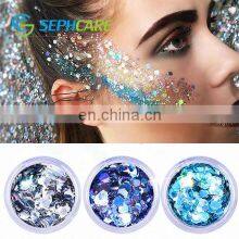 Hot Sale Holographic Mix Polyester Cosmetic Chunky Face Glitter for Nail Body&DIY Crafts thumbnail-2