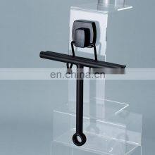 Household Steel Wiper Silicone Steel Shower Squeegee for Window Mirror Bathroom Wiper With Vacuum Sucker and Hook thumbnail-3