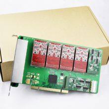 Newest 24 Ports Asterisk Fxo Fxs Card,ippbx Pci Card, Asterisk PCIe Card thumbnail-1
