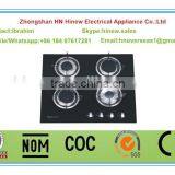 Four Burner Stainless Steel Built in Gas Hob