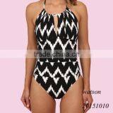 High Neck Ladies One Piece Swimwear Women Swimsuit thumbnail-1