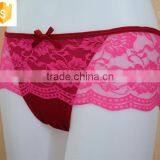 Extreme Excellent Quality Romantic Red Sheer G-string thumbnail-3