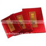 Stripes Pattern Art Paper Gold Foil Stamping Logo Honor Certificate Holer thumbnail-1