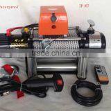 NEW 10000lb Waterproof Offroad Recovery Winch With Aluminum Control Box thumbnail-1