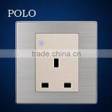 Electrical Waterproof Wall Switch PC Material 3 Pole US 1 Gang Switch and 13A Socket