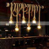 Rope Chandelier Vintage Pendant Lighting Edison Bulb thumbnail-1